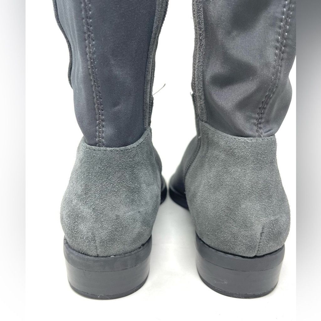 Blondo Blondo Waterproof Grey Suede Leather Riding Boots Size 7.5 Size US 7.5 / IT 37.5 - 8 Thumbnail