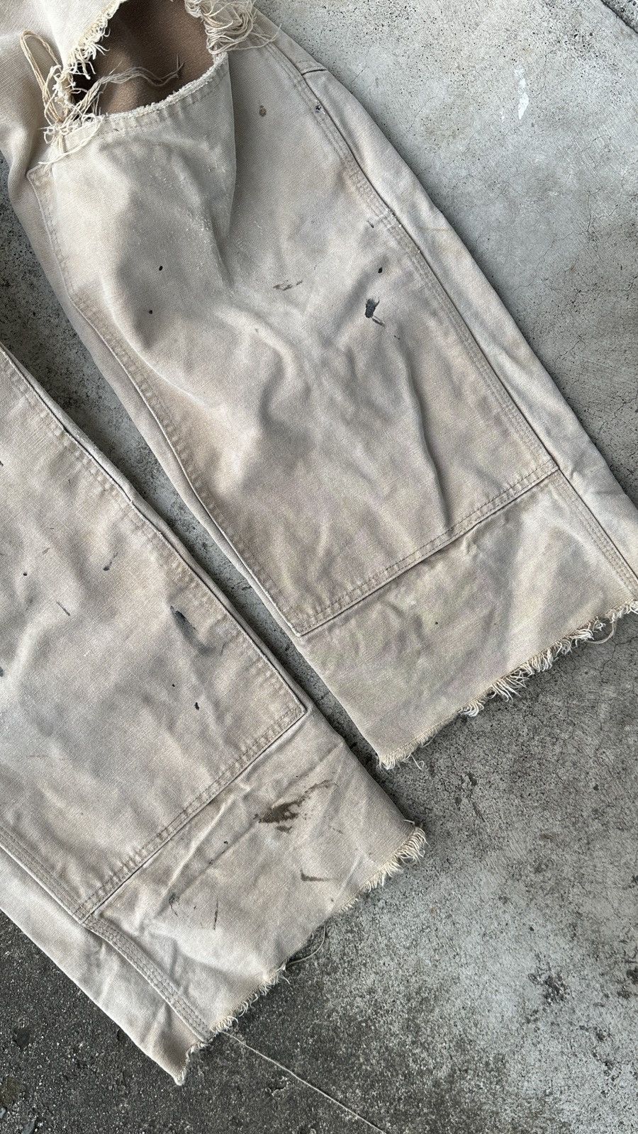 Carhartt Carhartt 1989 Painter Trashed Farmer Bib Overall Size US 39 - 11 Thumbnail