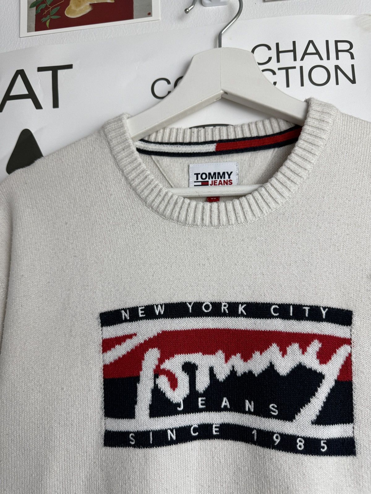 Designer × Tommy Hilfiger Tommy Jeans flag logo sweater XS fit S designer old money y2k Size US S / EU 44-46 / 1 - 3 Thumbnail