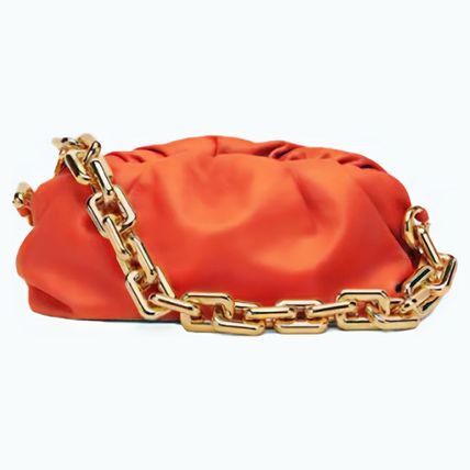Bottega Veneta Chain Pouch in red Size ONE SIZE - 1 Thumbnail