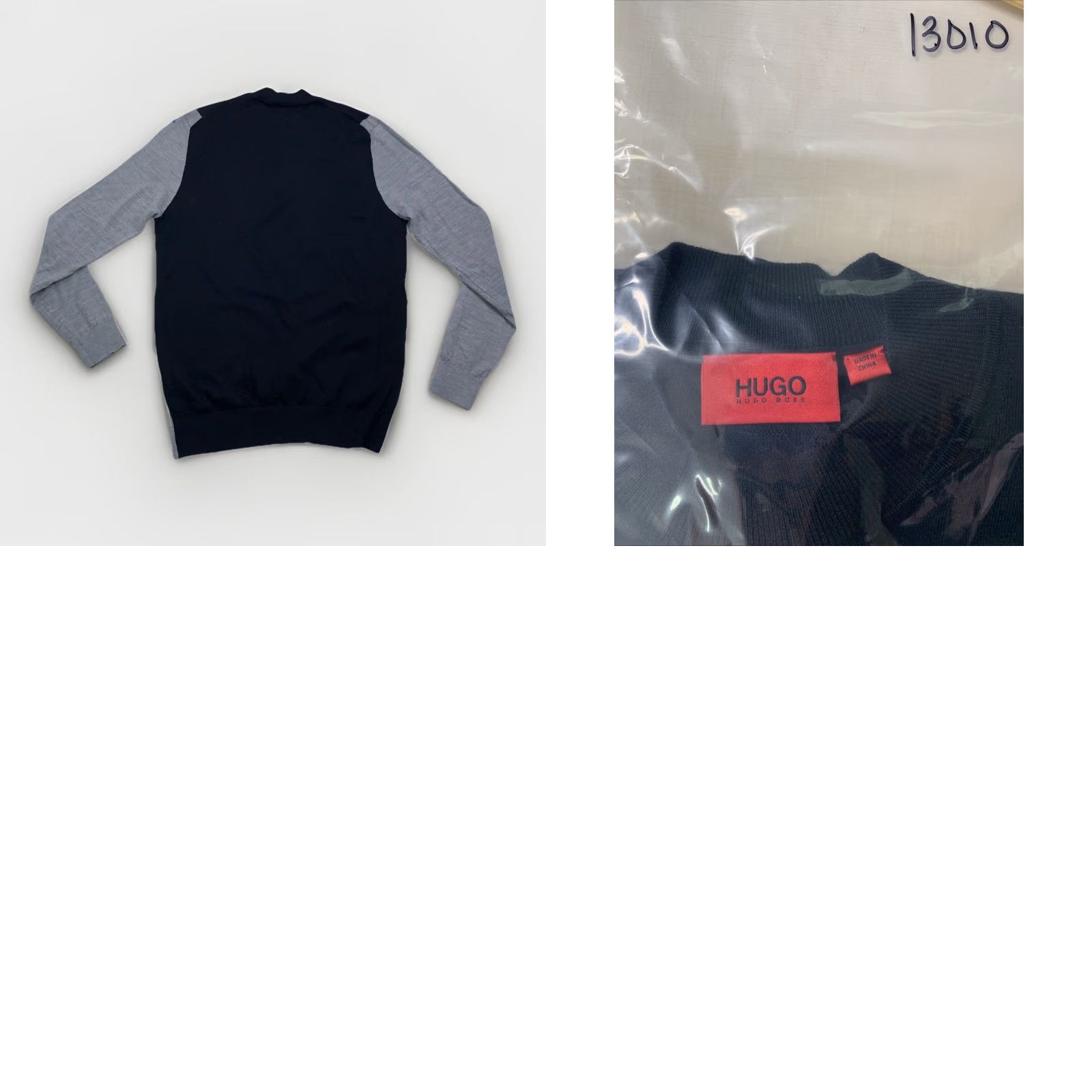 Hugo Boss Hugo Boss Wool Blend Thin Knit Colorblock Mens Sweater Large-13010 Size US L / EU 52-54 / 3 - 8 Thumbnail