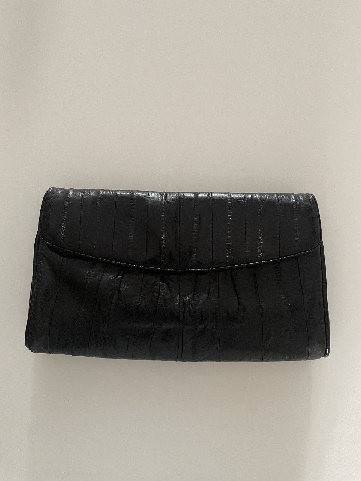 Vintage Vintage Black Leather Clutch Size ONE SIZE - 1 Thumbnail