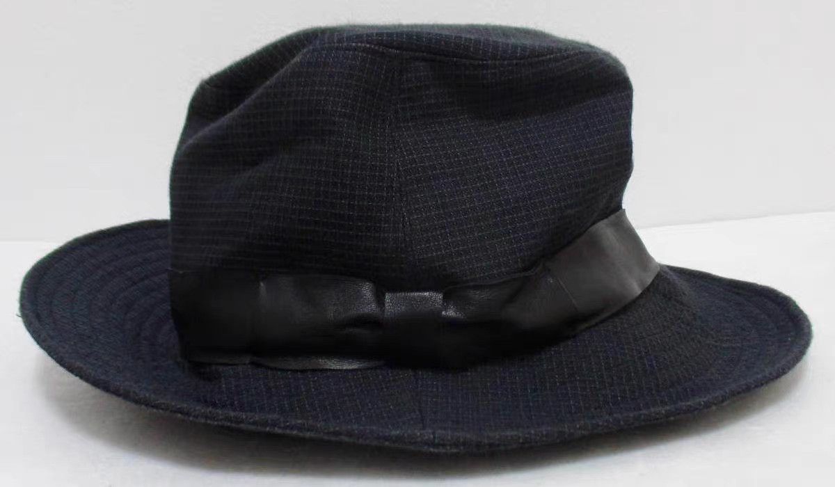Isamu Katayama Backlash backlash Dark Leather Patchwork Bowler Hat K11 Size ONE SIZE - 2 Thumbnail