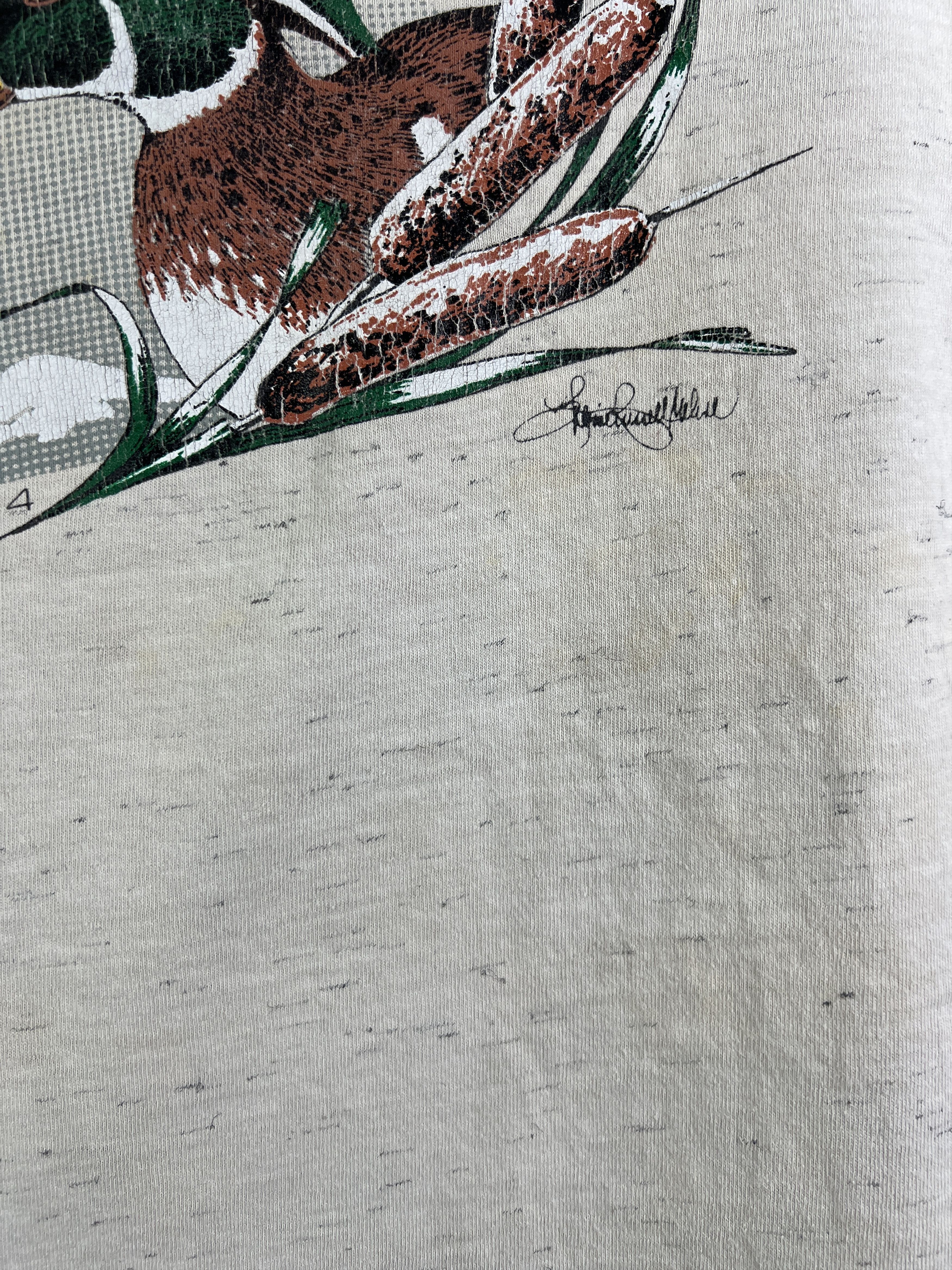 Vintage No.4857 Vintage 90s Duck Artwork Graphic Tee (L) Size US L / EU 52-54 / 3 - 5 Thumbnail