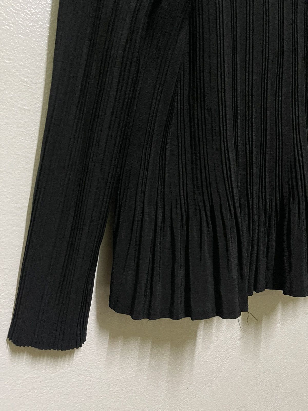 Japanese Brand Le Chic Pleated Cardigan Black M-L Size M / US 6-8 / IT 42-44 - 9 Thumbnail