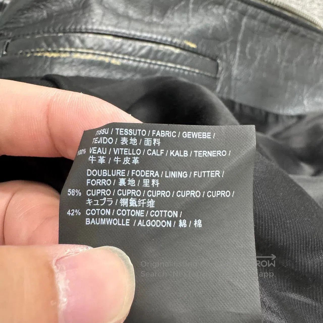 Saint Laurent Paris distressed black biker jacket by SLP. Size US L / EU 52-54 / 3 - 5 Thumbnail