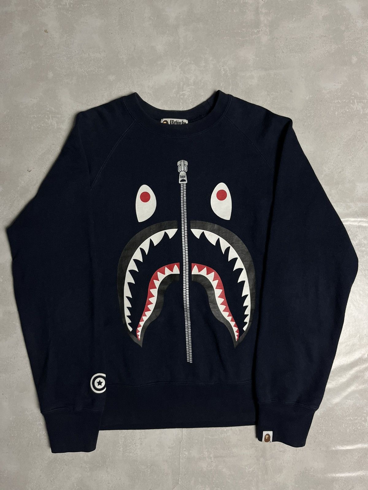 Bape A Bathing Ape Bape WGM Shark Crewneck Sweatshirt Size US M / EU 48-50 / 2 - 1 Thumbnail