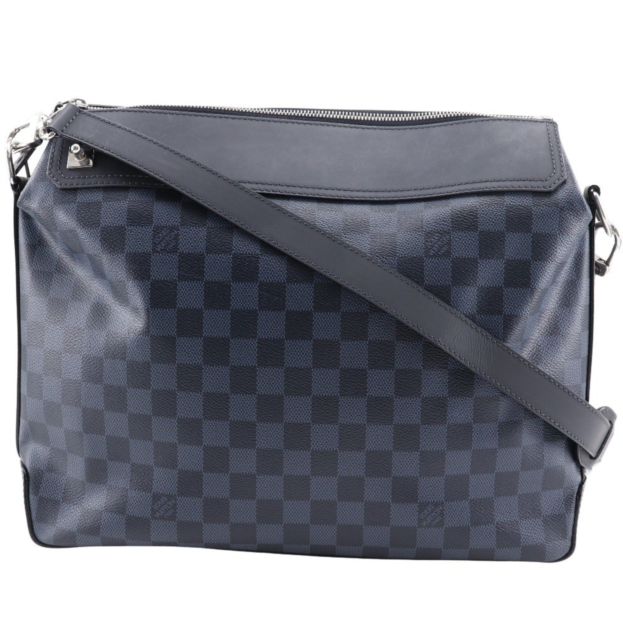Louis Vuitton Louis Vuitton Greenwich Shoulder Bag N41348 x Damier Cobalt 2014 Black/Navy Men's Size ONE SIZE - 1 Thumbnail