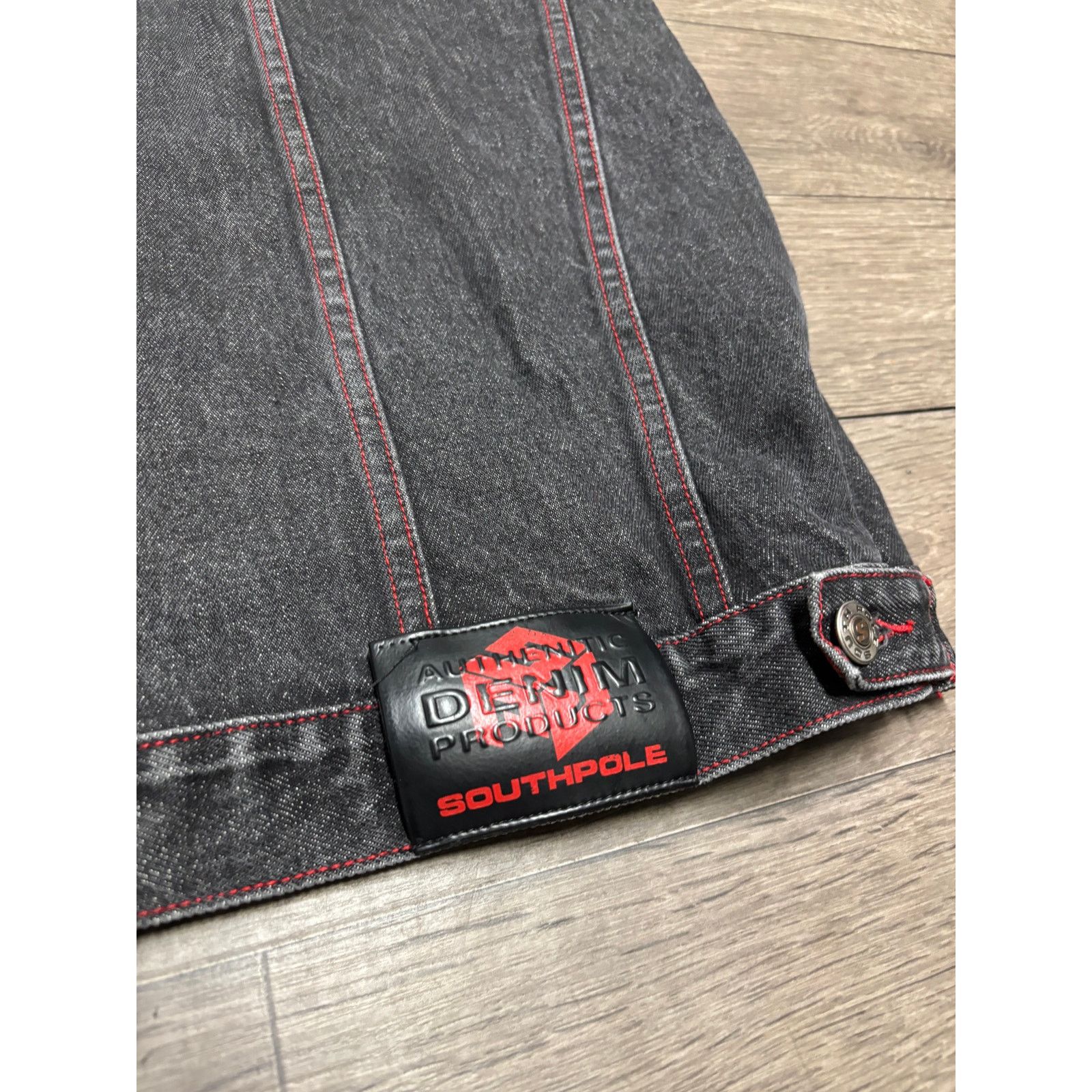 Southpole × Vintage Vintage Southpole Sleeveless Denim Black Jacket Sz 2XL 00s Size US XXL / EU 58 / 5 - 6 Thumbnail
