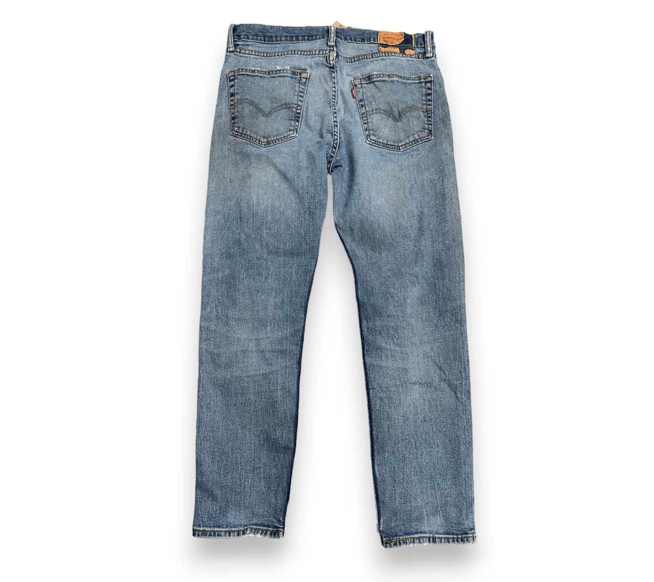 Levi's × Vintage Vintage Levi's Faded Distressed Denim Slim Jeans L68 Size US 34 / EU 50 - 2 Thumbnail