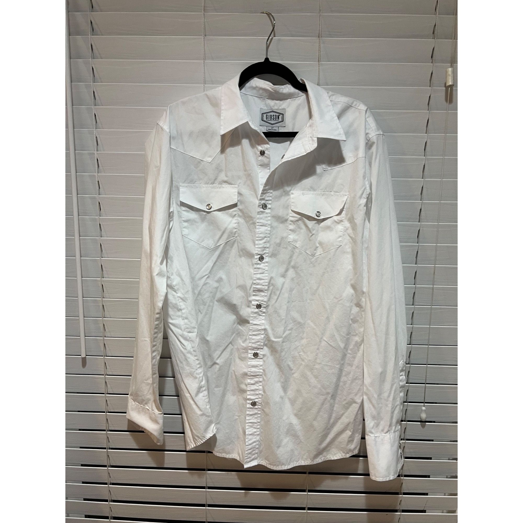 Other Gibson Long Sleeve Western Pearl Snap Button Up Shirt - Size Size US L / EU 52-54 / 3 - 1 Thumbnail