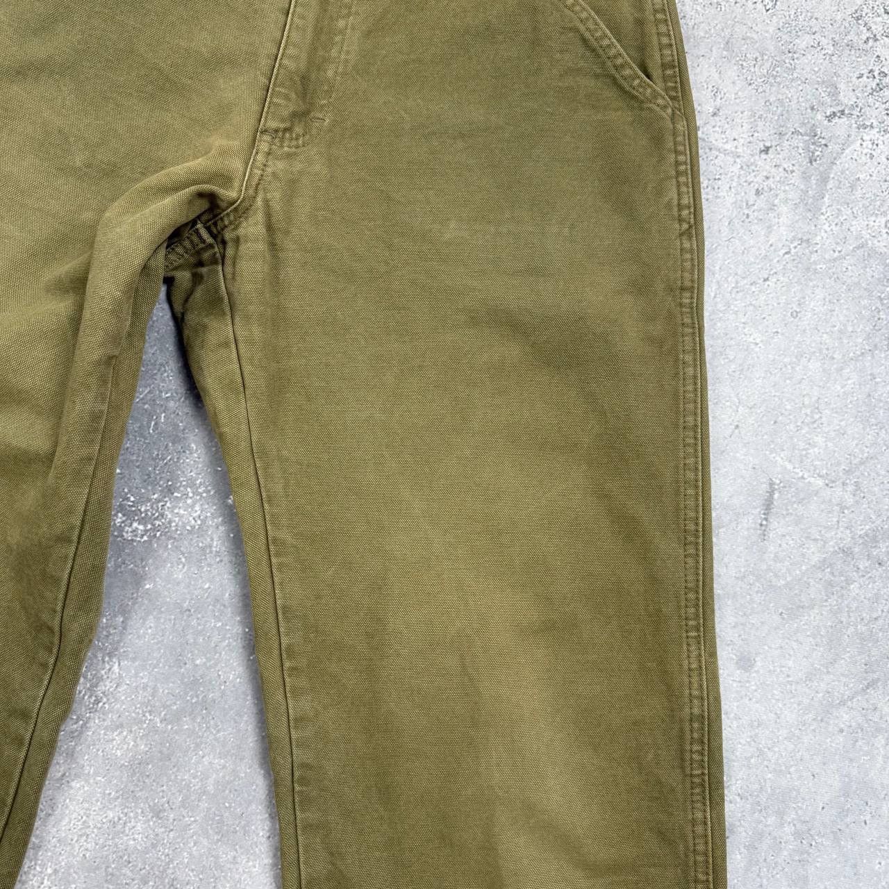 Quiksilver Vintage 2000s Quiksilver Barney Canvas Carpenter Pants Khaki Size US 31 - 13 Thumbnail