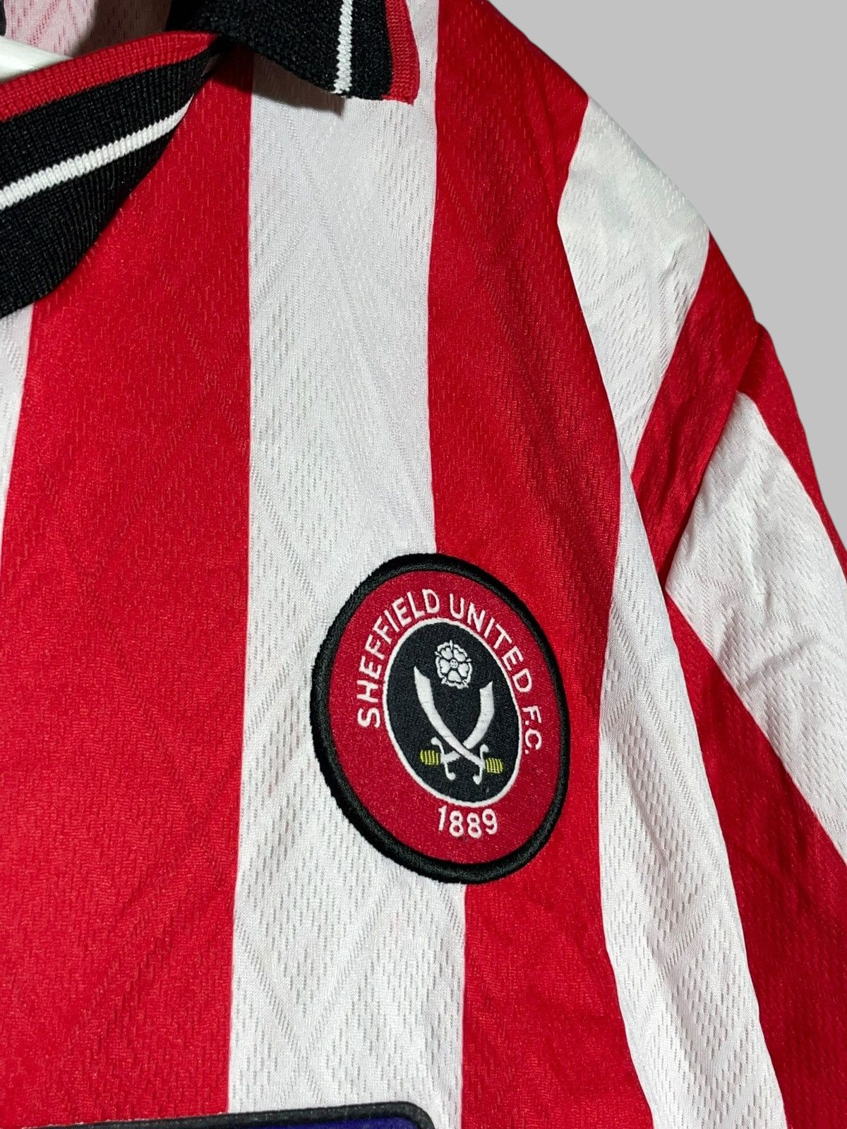 Vintage Sheffield United Patrick 2001/02 Vintage Home Football Shirt Size US XL / EU 56 / 4 - 3 Thumbnail