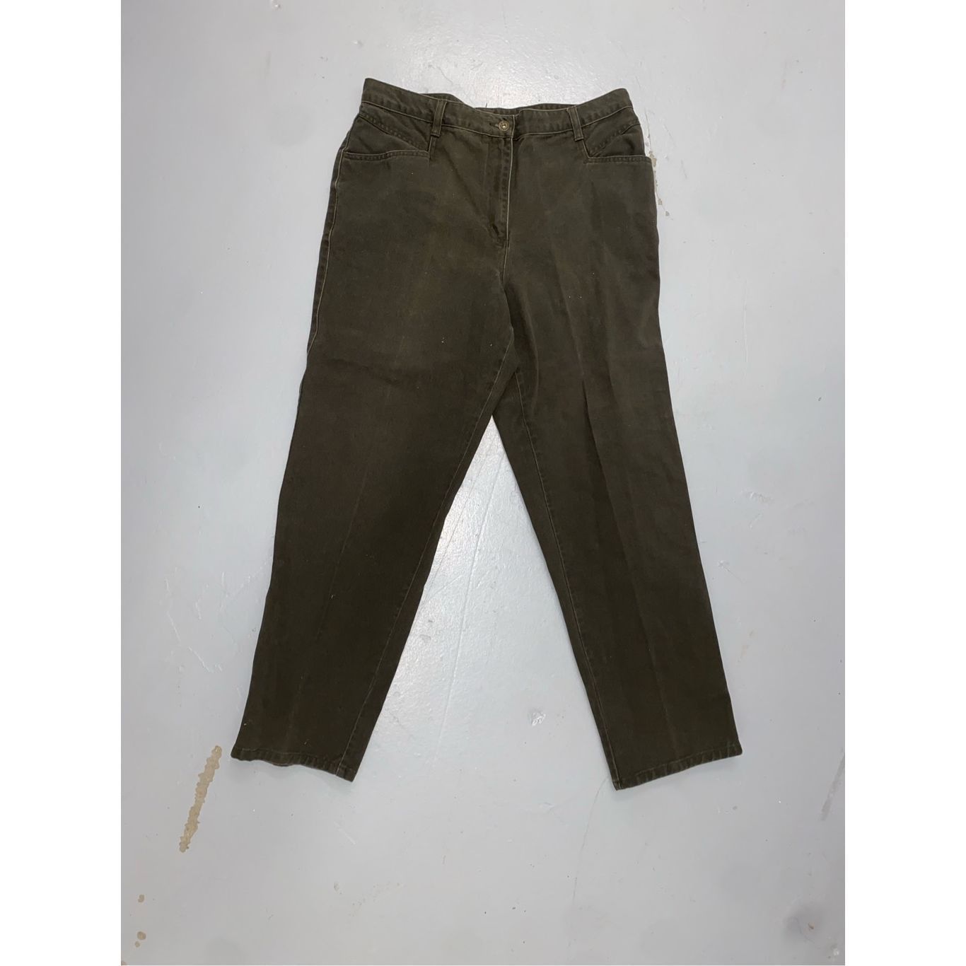 Other Christopher & Banks Green Pants, 100% Cotton- EUC, Size 14 Size 36" / US 14 / IT 50 - 10 Thumbnail