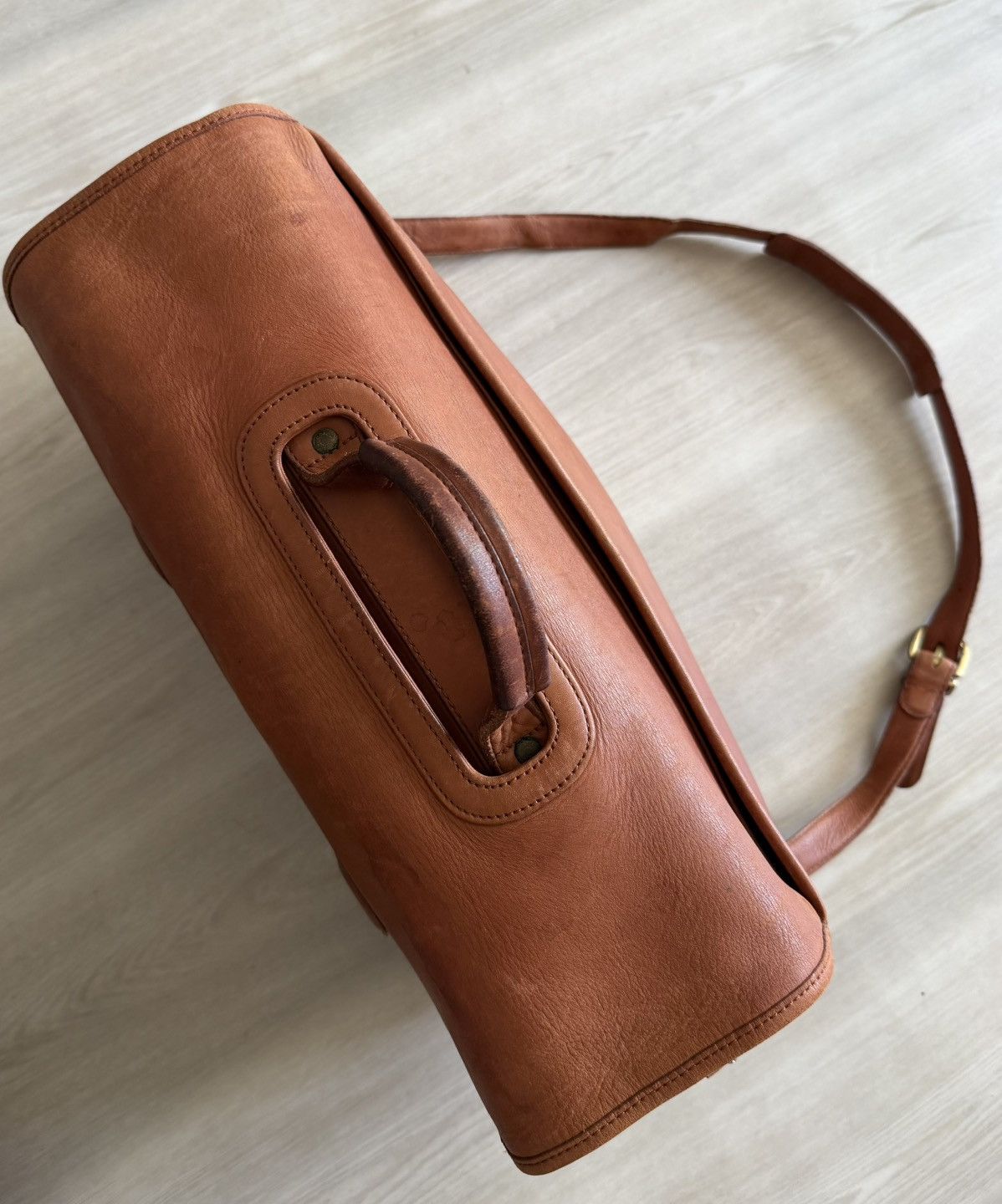 Coach Vintage Coach 5279 Brown Leather Messenger Bag Leather Size ONE SIZE - 4 Thumbnail