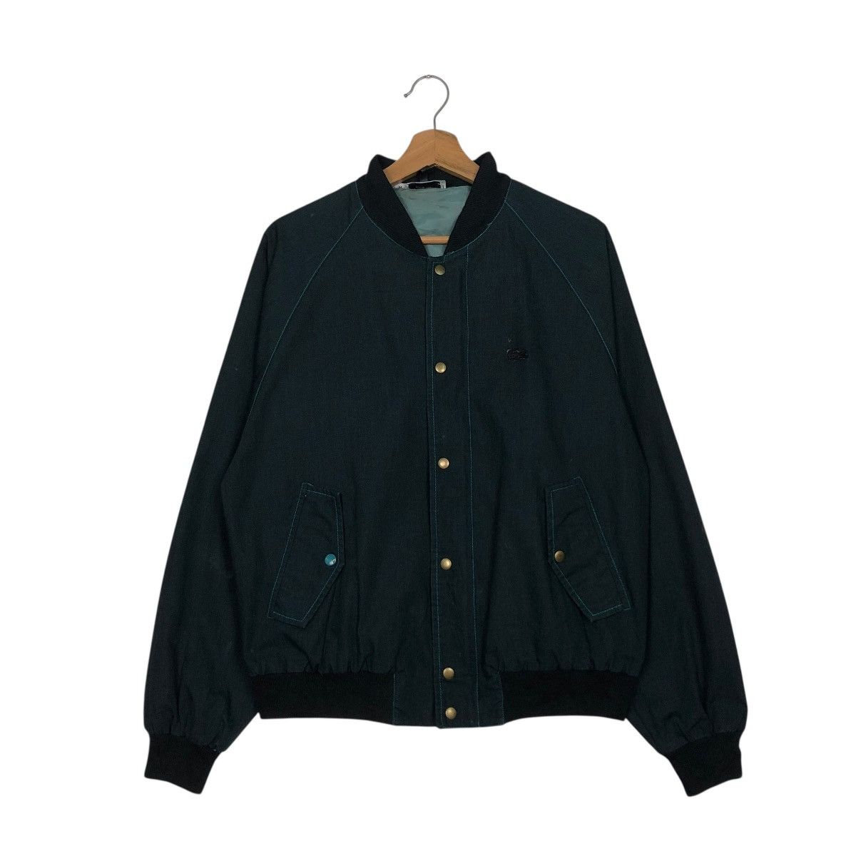 Vintage 🔥VINTAGE BOMBER JACKET DUCK CANVAS IZOD LACOSTE Size US M / EU 48-50 / 2 - 3 Thumbnail