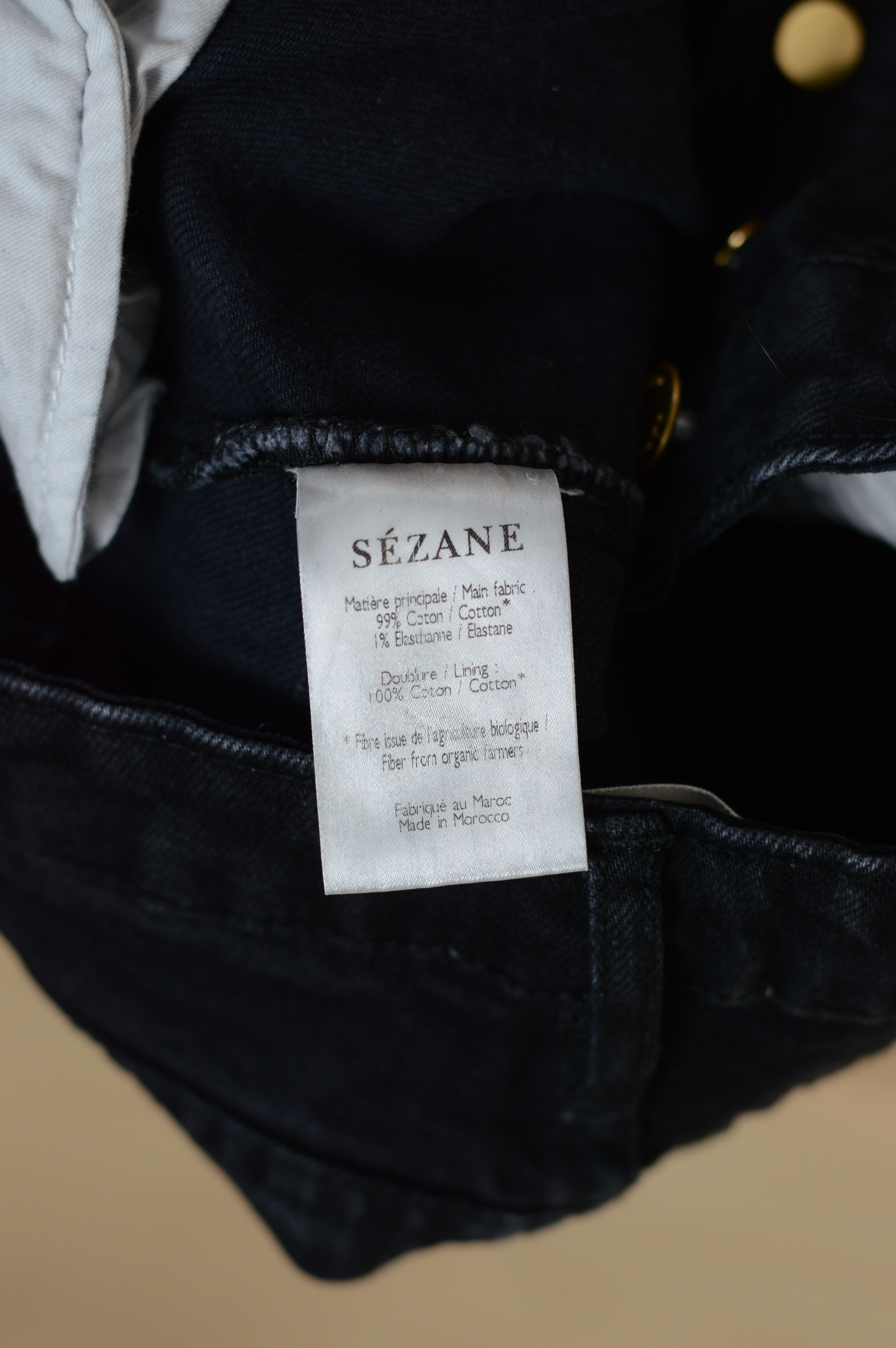 Sezane Sezane Denim Black Smoky Jeans Size 27" / US 4 / IT 40 - 7 Thumbnail