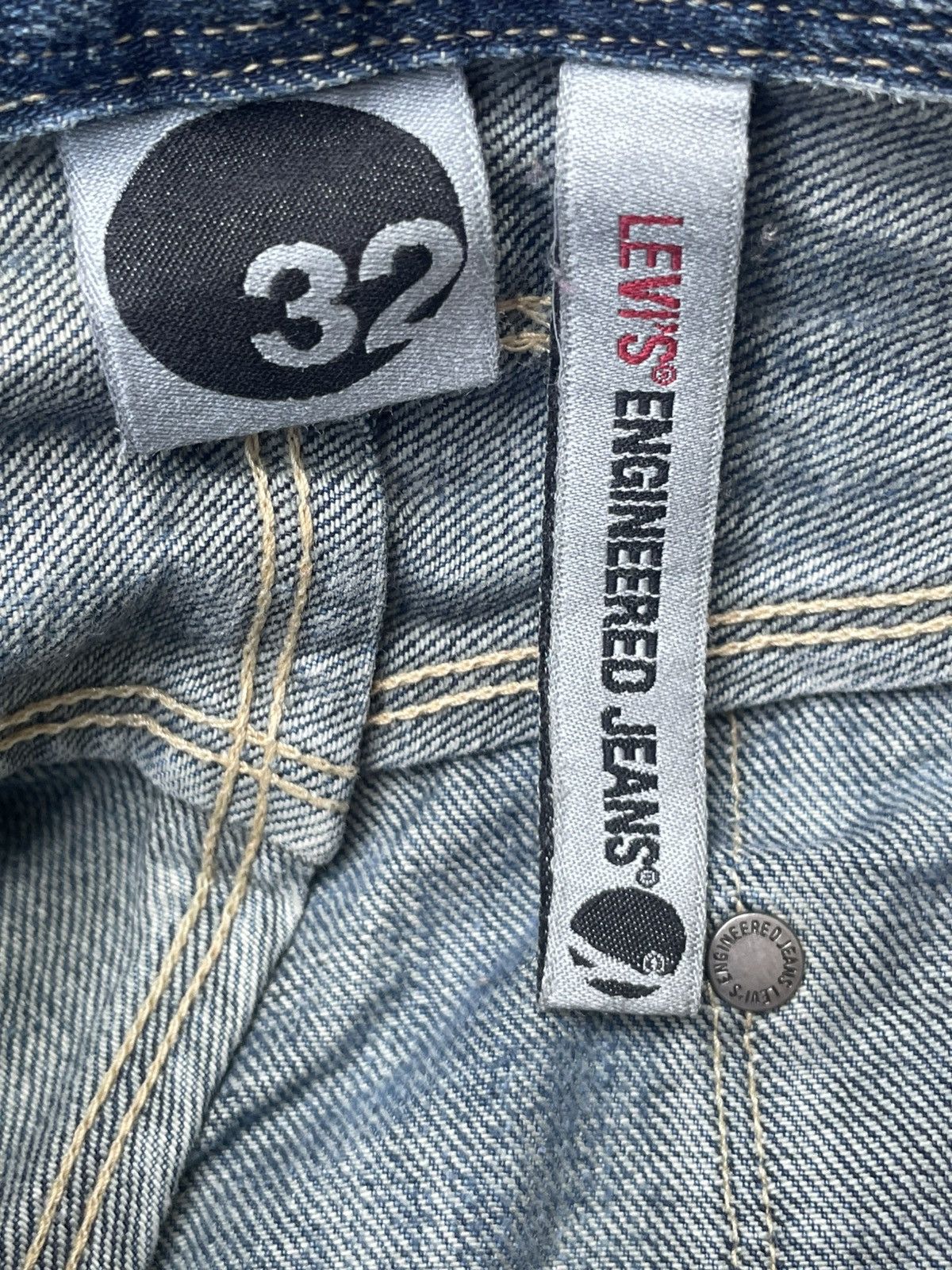 Levi's × Vintage Vintage Levis Engineered Distresed Denim Size US 33 - 23 Thumbnail