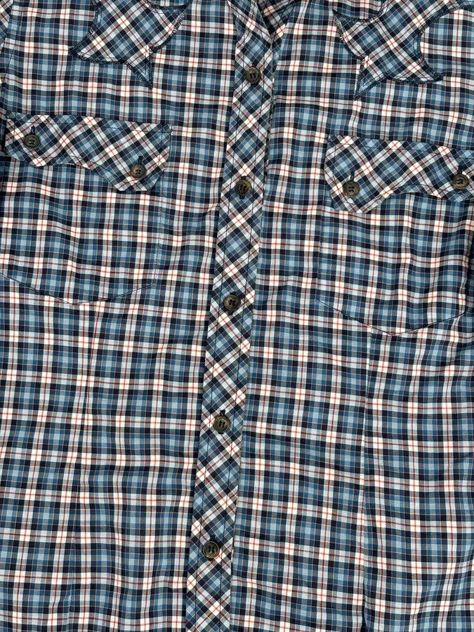 Dolce & Gabbana AW2011 Dolce & Gabbana Blue Plaid Cotton Western Shirt Size US S / EU 44-46 / 1 - 8 Thumbnail