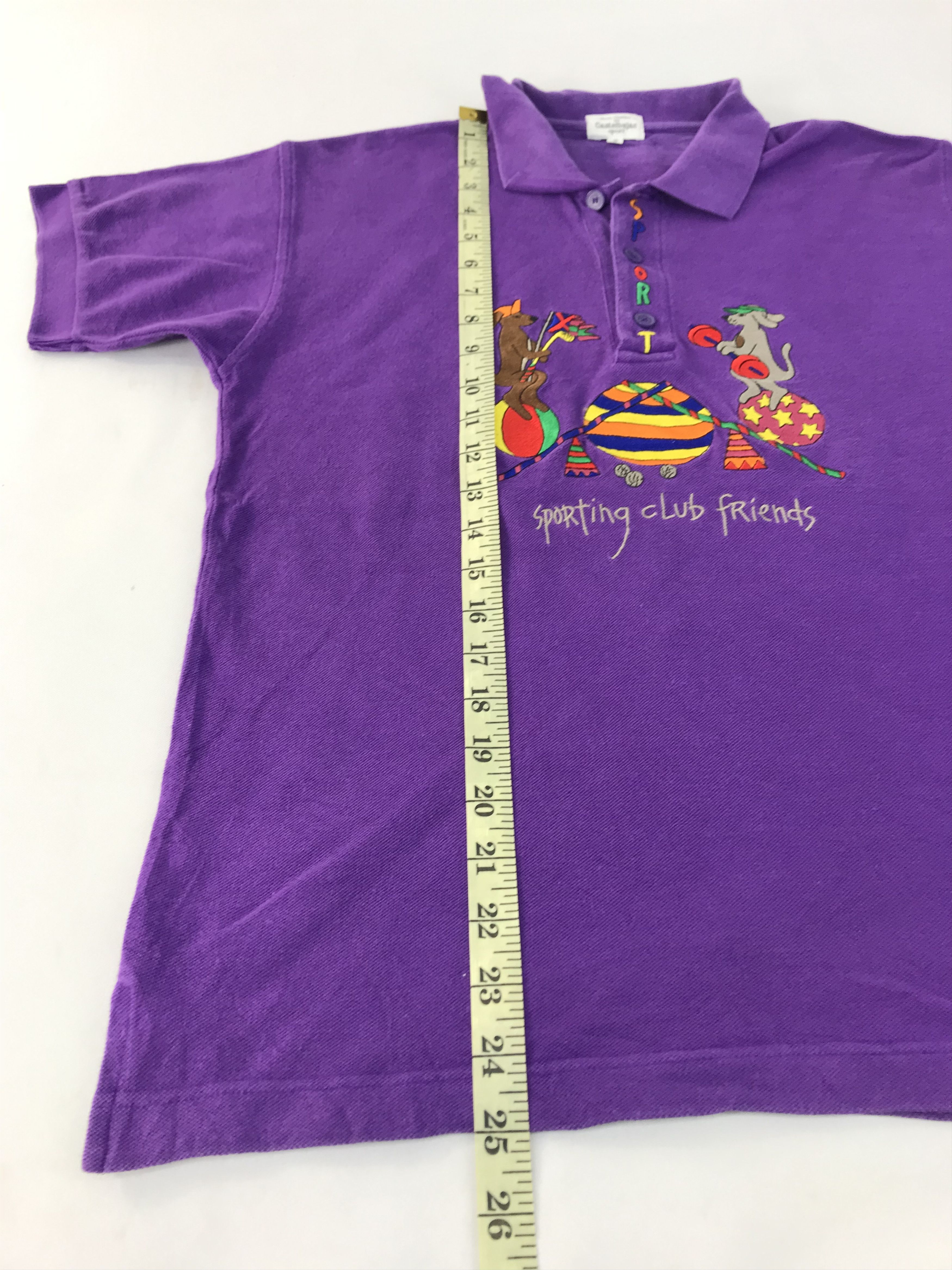 Jean Charles De Castelbajac 90s Jean Charles De Castelbajac Sport Bear Club Polo Tee Size US M / EU 48-50 / 2 - 10 Thumbnail