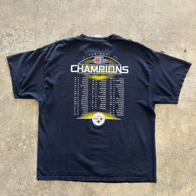 Vintage Vintage NFL Pittsburgh Steelers Super Bowl 40 Tee Size US XL / EU 56 / 4 - 2 Thumbnail