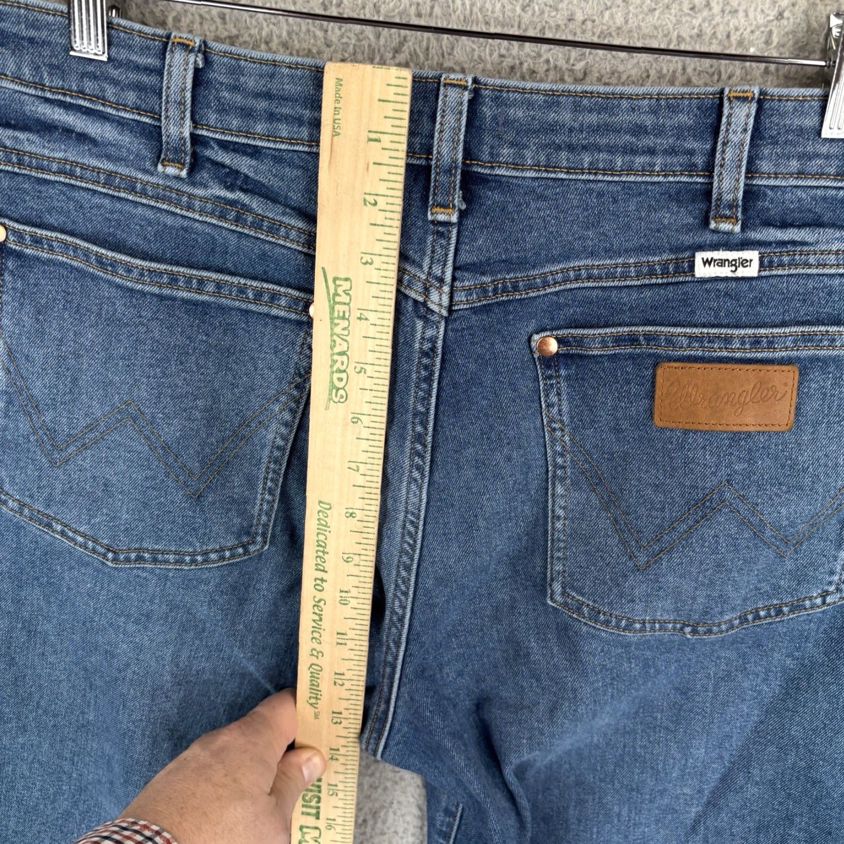 Wrangler Wrangler Women Wanderer 622 Denim Jeans 36x29 High Rise Flare Wide Leg Blue Jeans Size 25" / US 0 / IT 36 - 5 Thumbnail