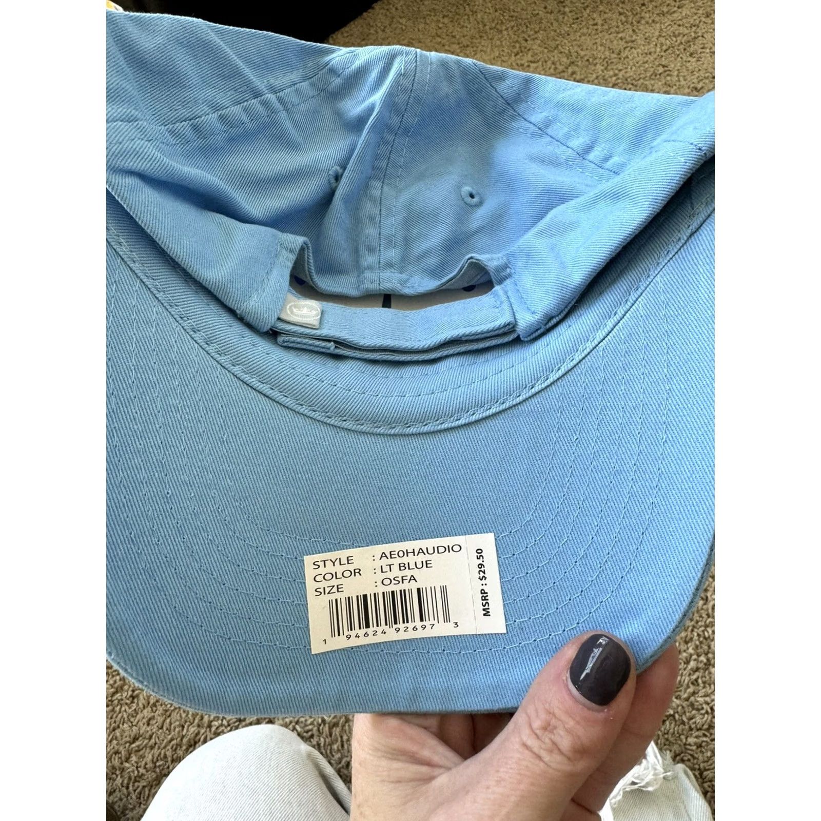 Peter Millar Peter Millar Golf Hat Cap NWT One Size Adjustable Blue Cotton Twill Hat Mens Size ONE SIZE - 6 Thumbnail