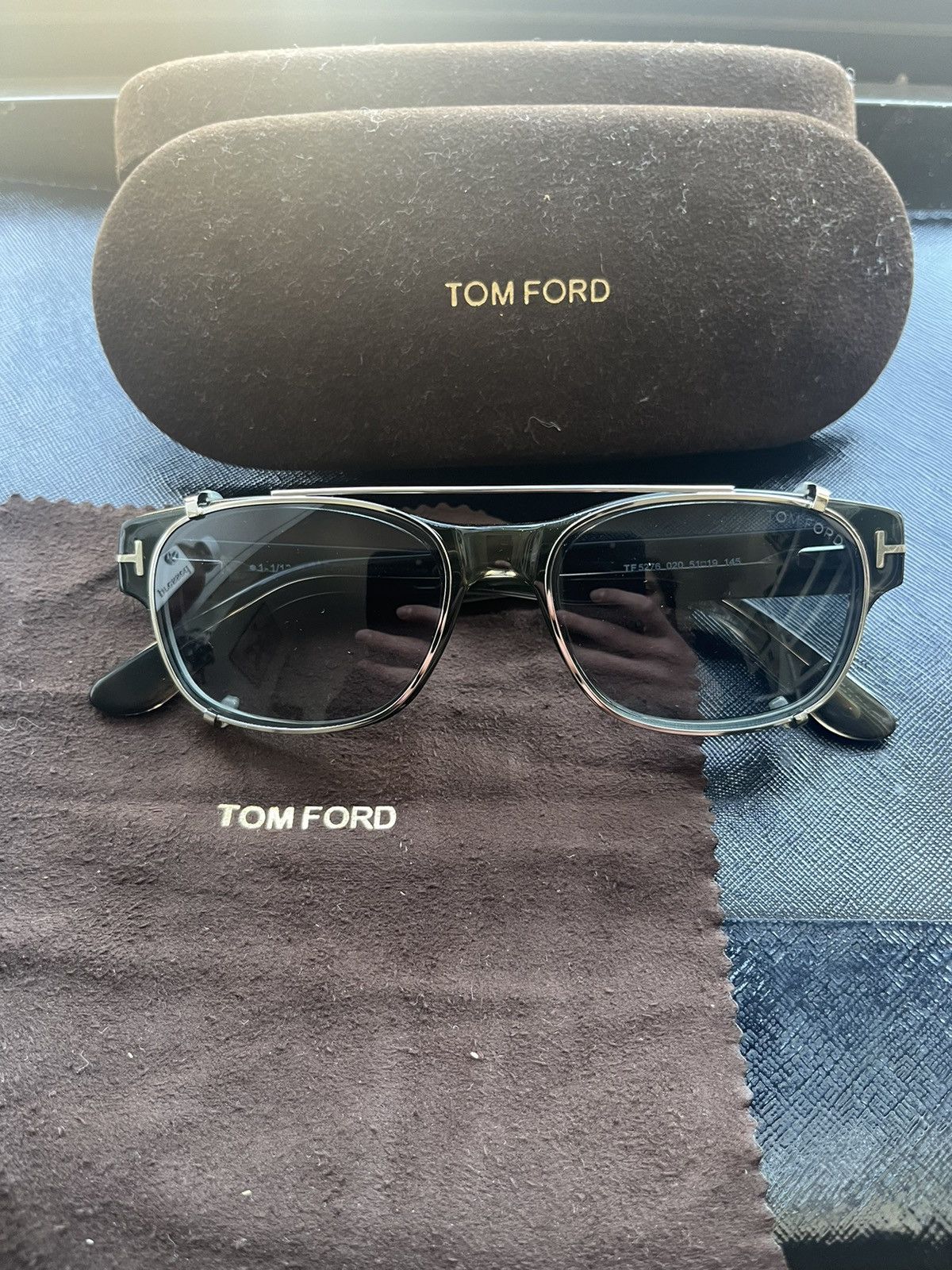 Tom Ford Tom Ford TF 5276 Clip-On Sunglasses/Eyeglasses Size ONE SIZE - 1 Thumbnail