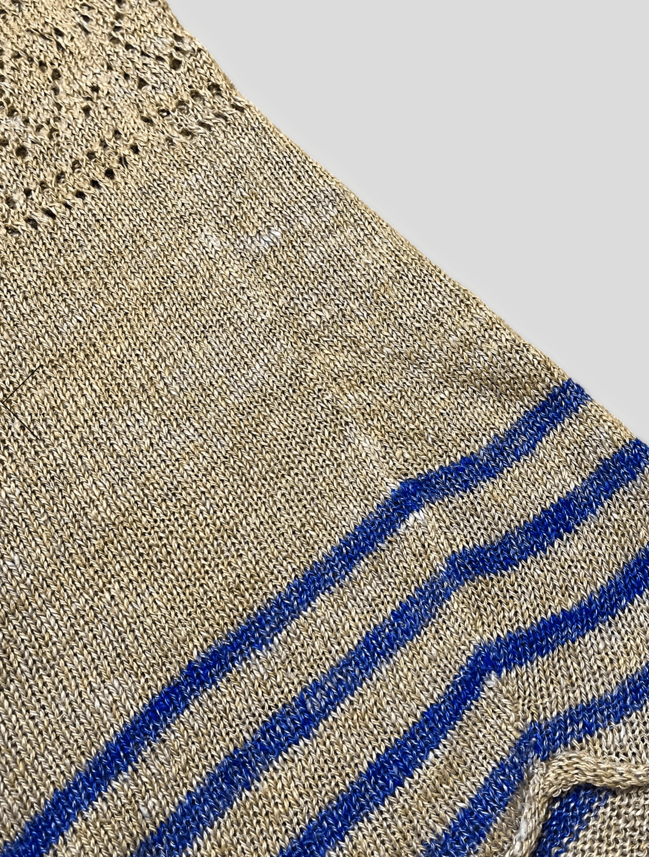 Kapital Kapital Men's Grey and Blue Woven Linen Knit Size US S / EU 44-46 / 1 - 3 Thumbnail