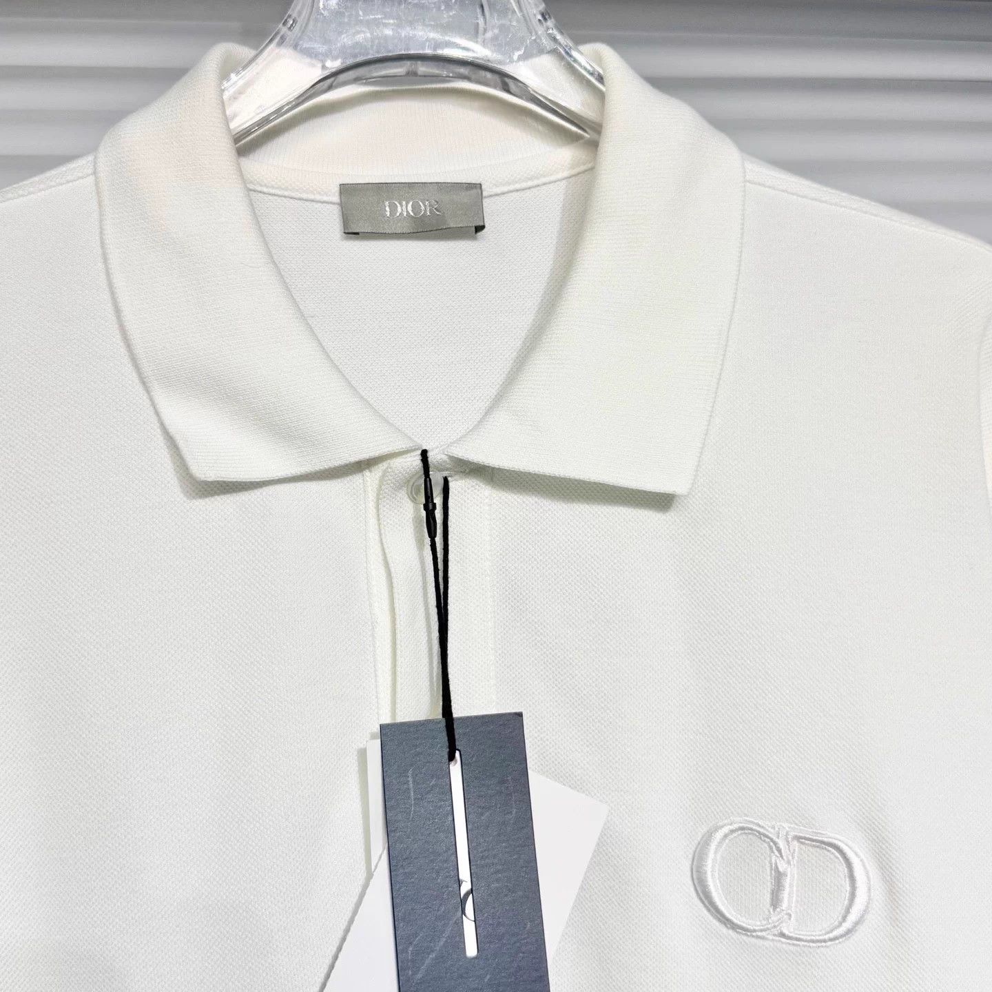 Dior DIOR Essentials Short Polo CD Embroidered White XL Size US XL / EU 56 / 4 - 3 Thumbnail