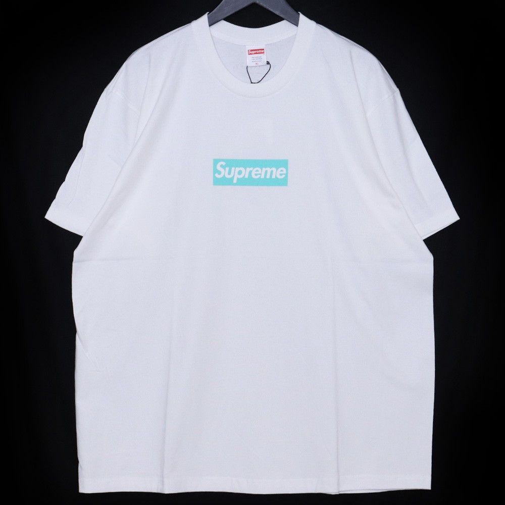 Supreme 2004 Supreme Los Angeles Hebrew Box Logo Tee White Size XL