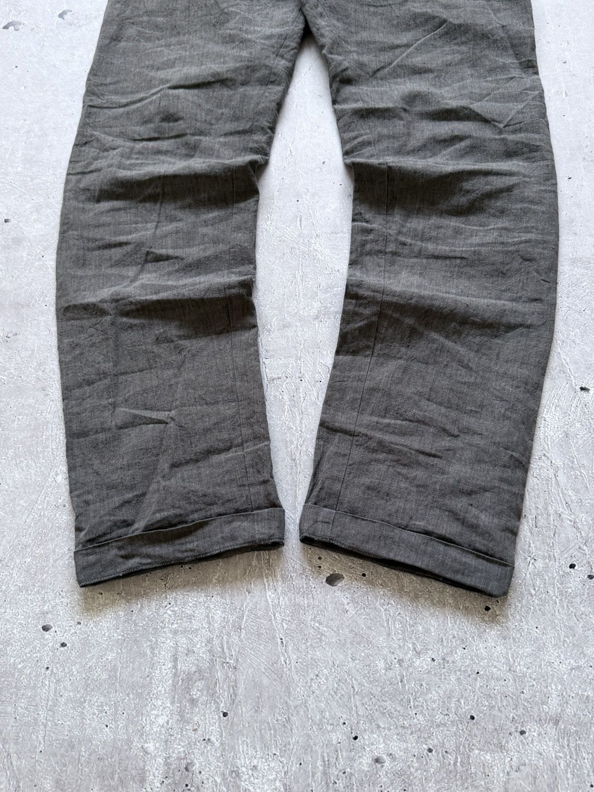 Forme D'Expression Forme Dexpression Gray Linen Jacket + Pants Suit Size 38R - 7 Thumbnail