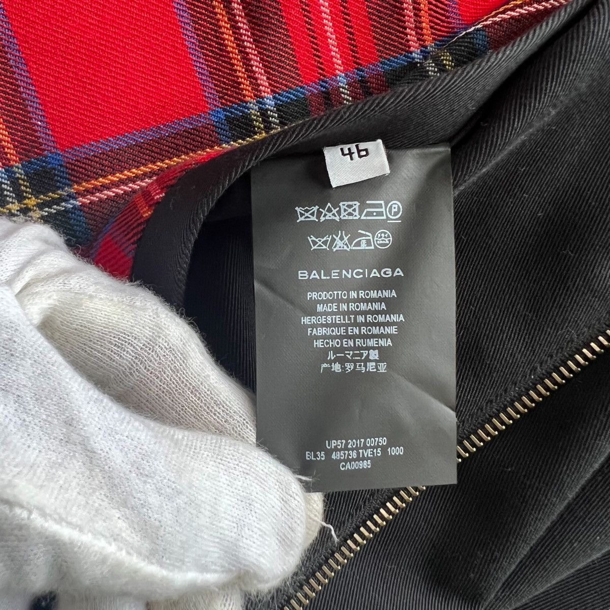 Balenciaga BALENCIAGA 2017AW ×DEMNA cropped zip up work jacket Size US M / EU 48-50 / 2 - 7 Thumbnail