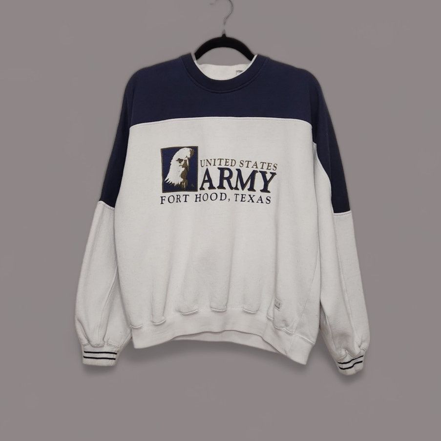 Vintage Vintage United States Army Fort Hood Texas Eagle Crewneck Size US M / EU 48-50 / 2 - 1 Thumbnail