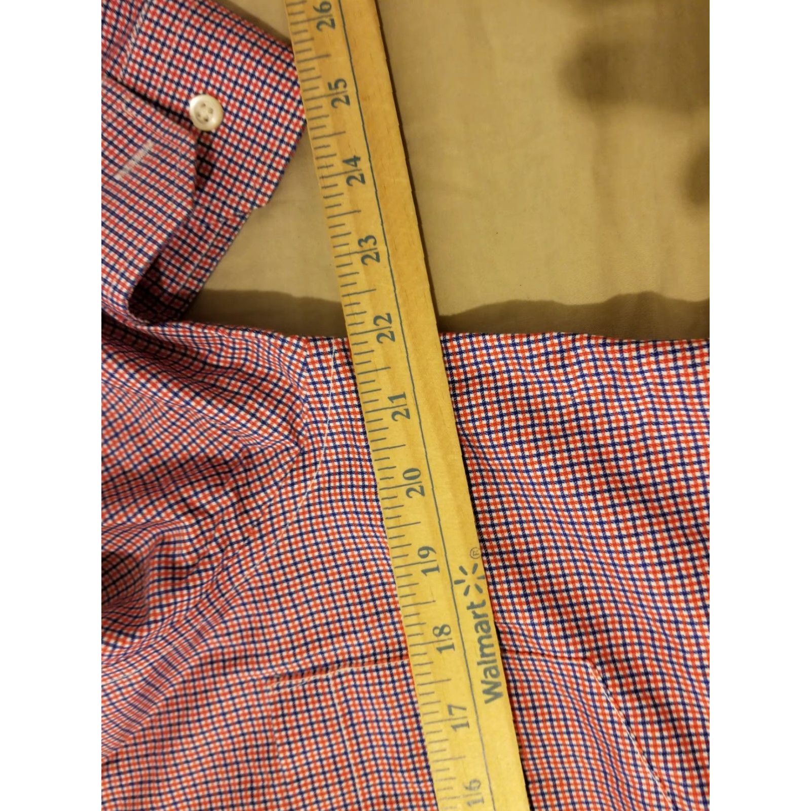 Banana Republic VINTAGE Banana Republic Mens Dress Shirt M Medium Red Cotton Button-Up Long Sleeve Shirts Mens Red Cotton Button-Up M Size Size 40R - 4 Thumbnail