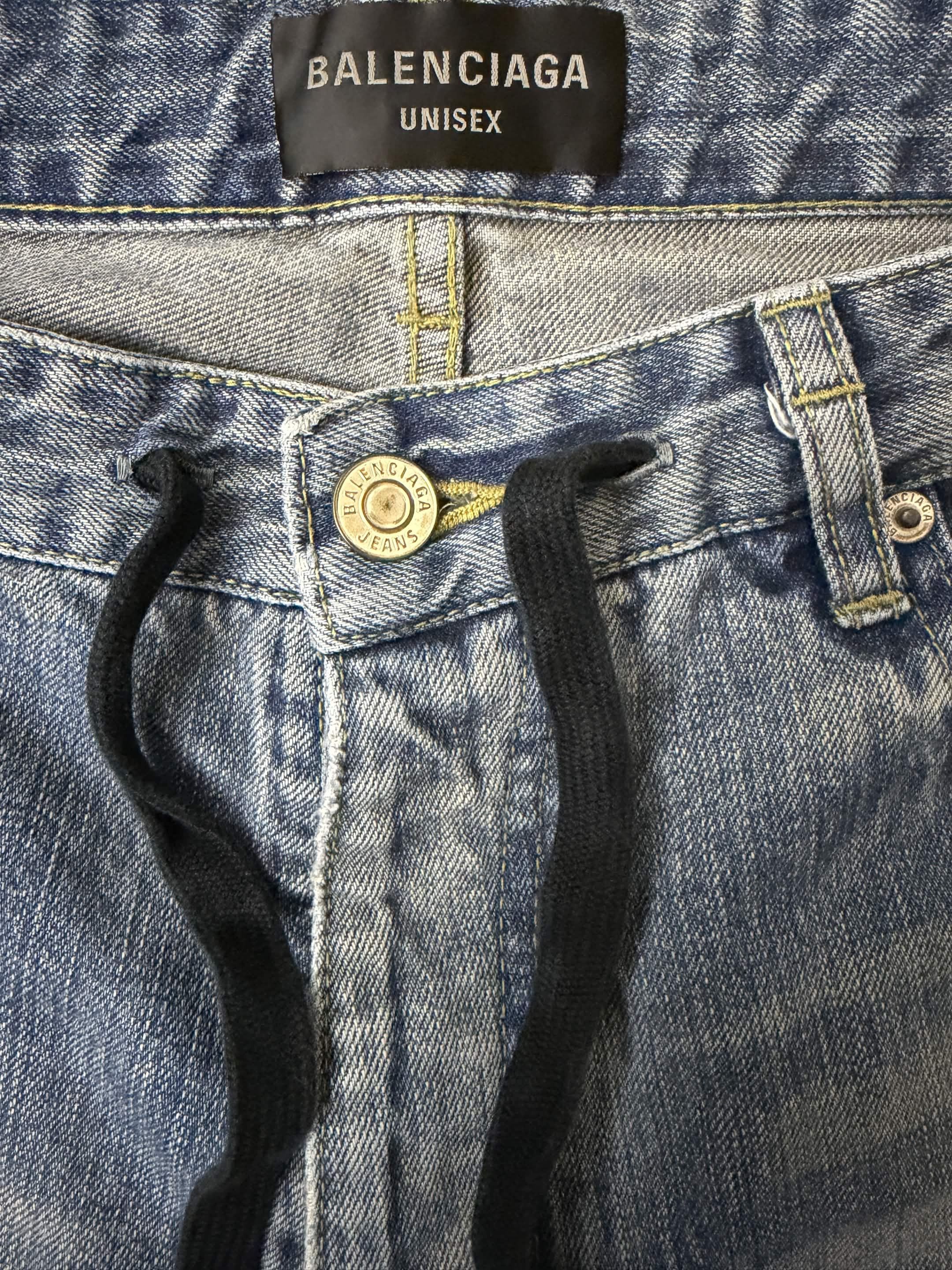 Balenciaga AW23 Balenciaga Drawstring Jeans Size US 36 / EU 52 - 4 Thumbnail
