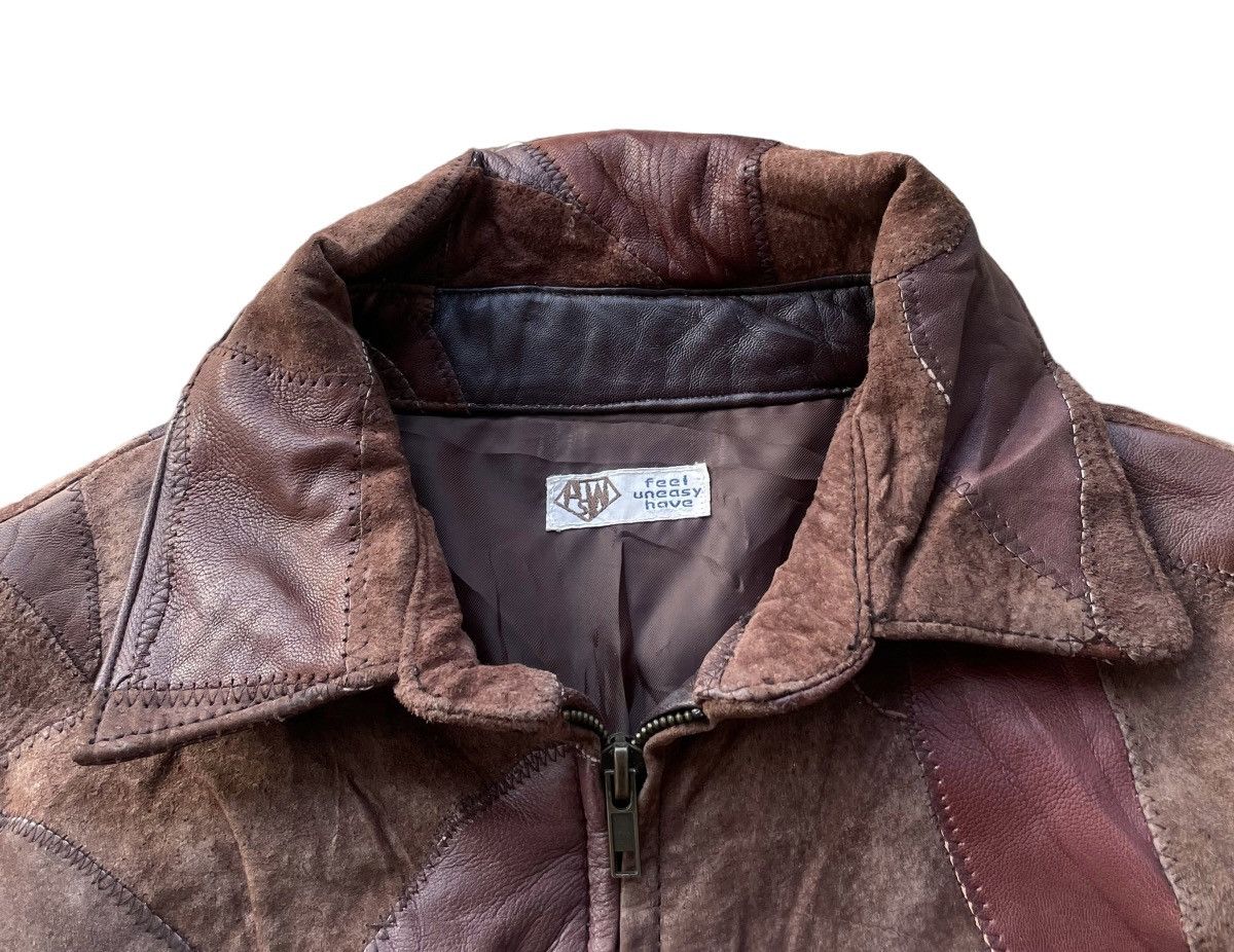 Leather Vintage ASW Patchwork Pigskin Leather Jacket Size M / US 6-8 / IT 42-44 - 11 Thumbnail