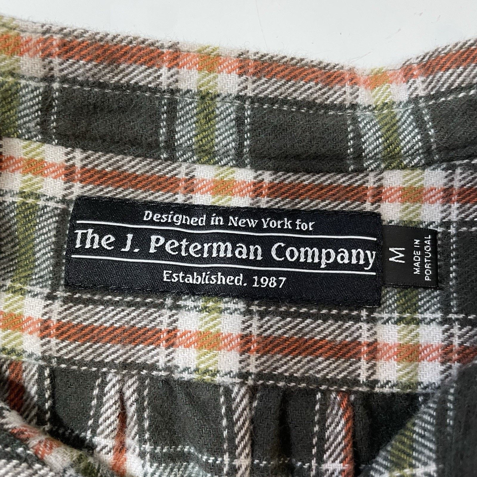 J. Peterman J. PETERMAN Co. Henley Poet Shirt Banded Collarless Plaid M Size US M / EU 48-50 / 2 - 6 Thumbnail