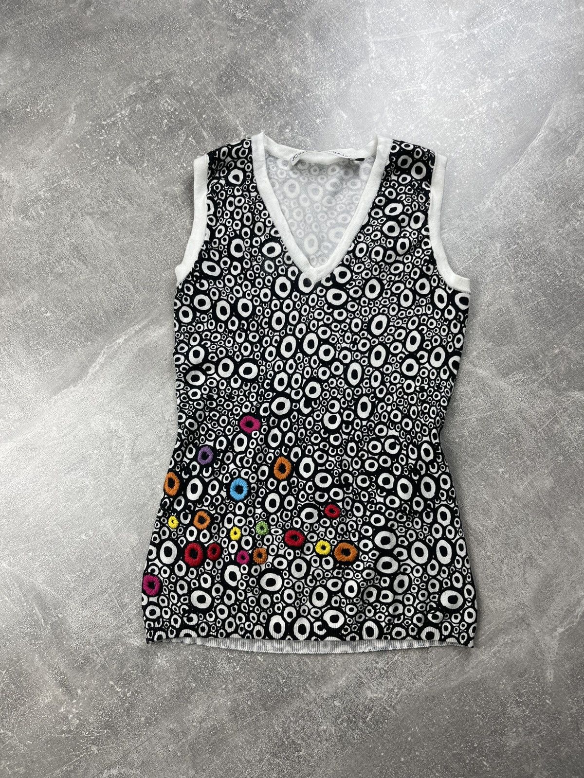 Jean Charles De Castelbajac × Vintage Jean Charles de Castelbajac Vintage Circles Pattern Shirt Size S / US 4 / IT 40 - 2 Thumbnail