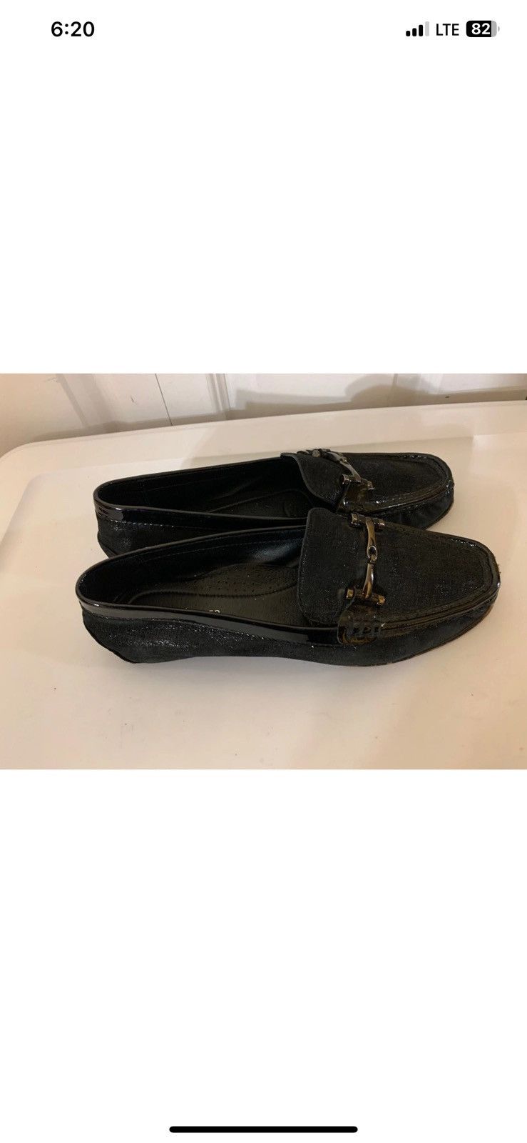 Donald Pliner Donald J Pliner Mens Sz 8.5M Black Leather Shoes Horsebit Size US 8.5 / EU 41-42 - 2 Thumbnail