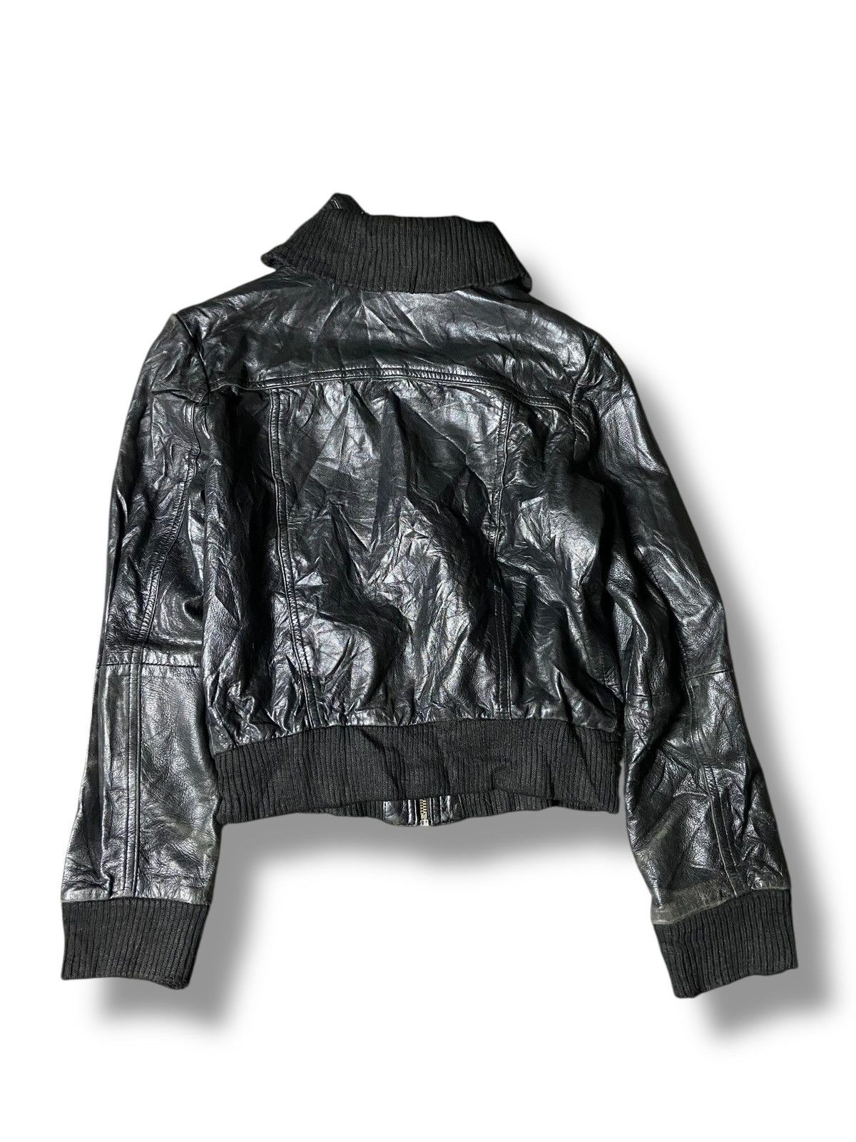 Japanese Brand SAMJAD Brand Crop Leather Jacket (141) Size US M / EU 48-50 / 2 - 2 Thumbnail