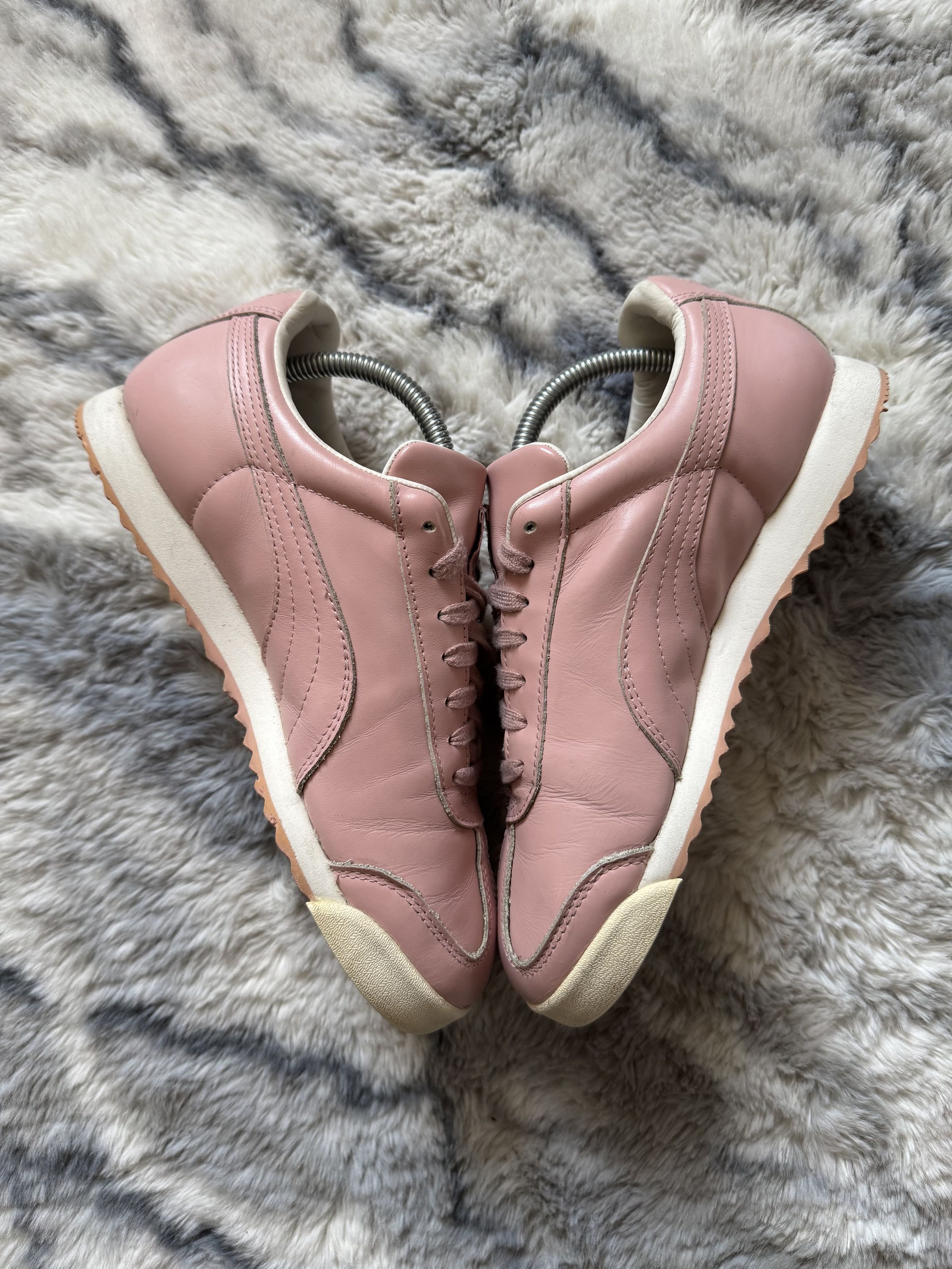 Puma Puma Roma Pink Hype Leather Sneakers Size US 8 / IT 38 - 3 Thumbnail