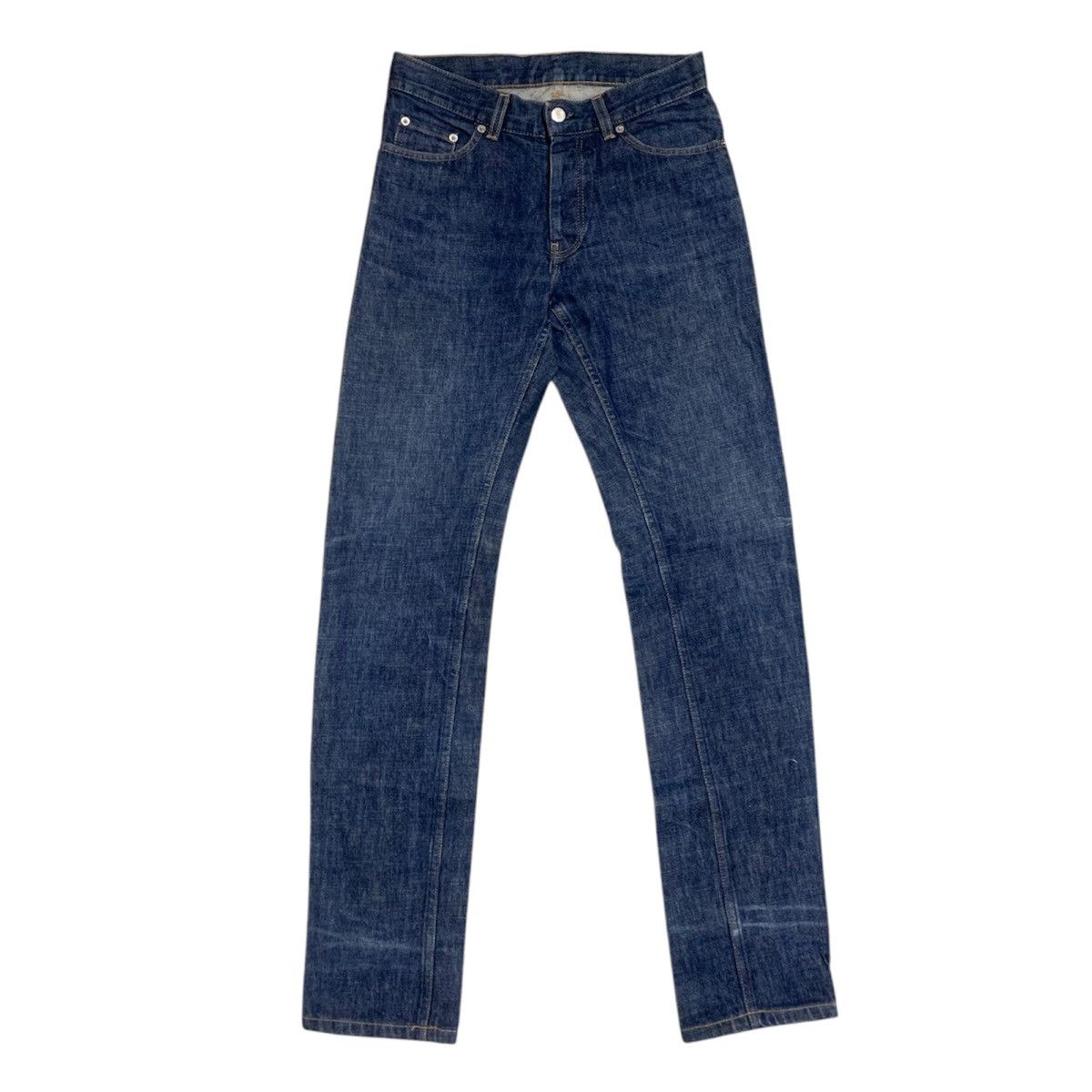 Helmut Lang Classic Denim Slim Cut Button Fly Indigo Jeans W30 L33 Size US 30 / EU 46 - 1 Thumbnail