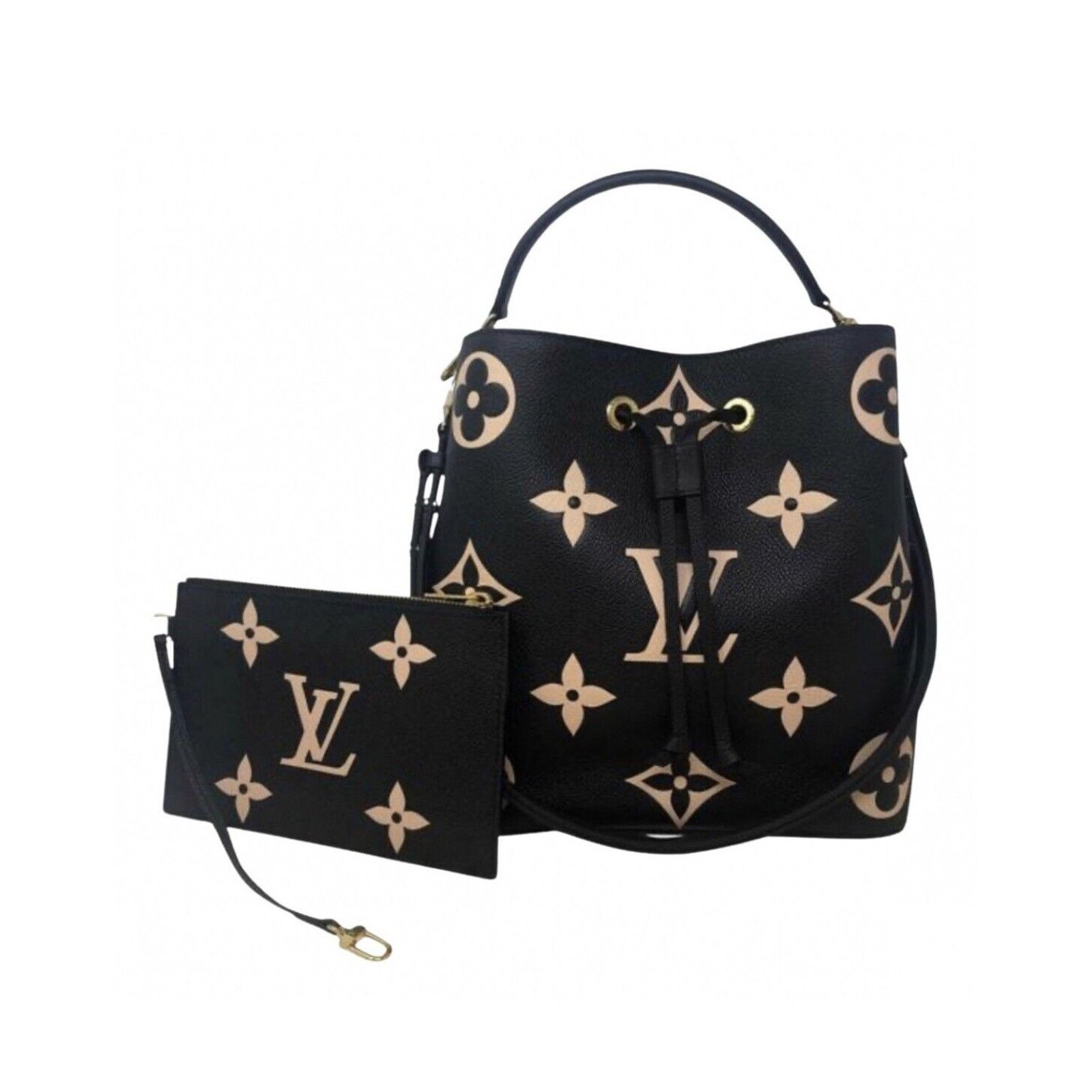 Louis Vuitton Louis Vuitton NéoNoé Shoulder Bag MM Black Leather Size ONE SIZE - 2 Thumbnail