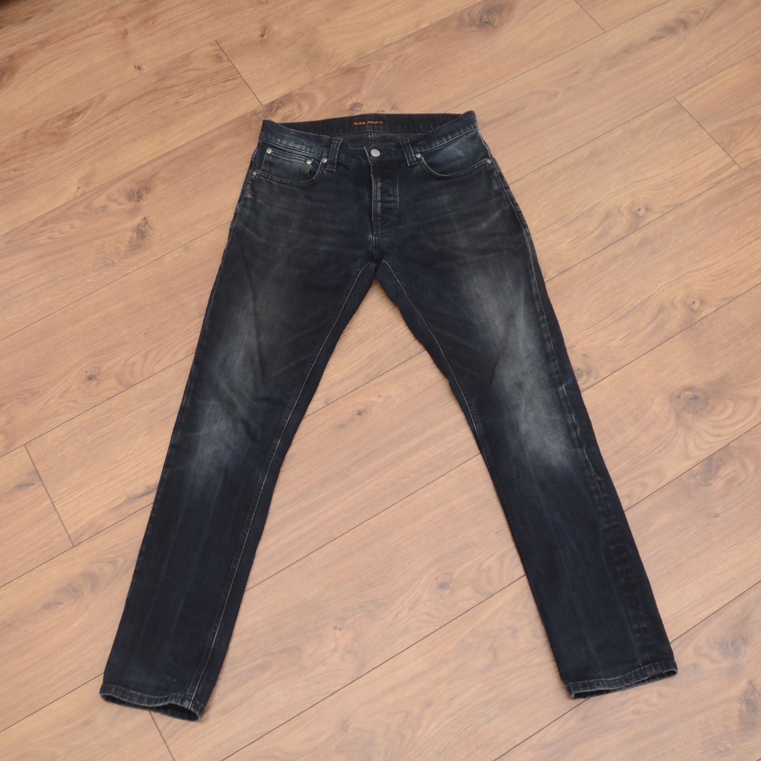 Nudie Jeans Nudie Jeans W32 Black Dark Cove Grim Tim Organic Cotton Slim Size US 32 / EU 48 - 9 Thumbnail