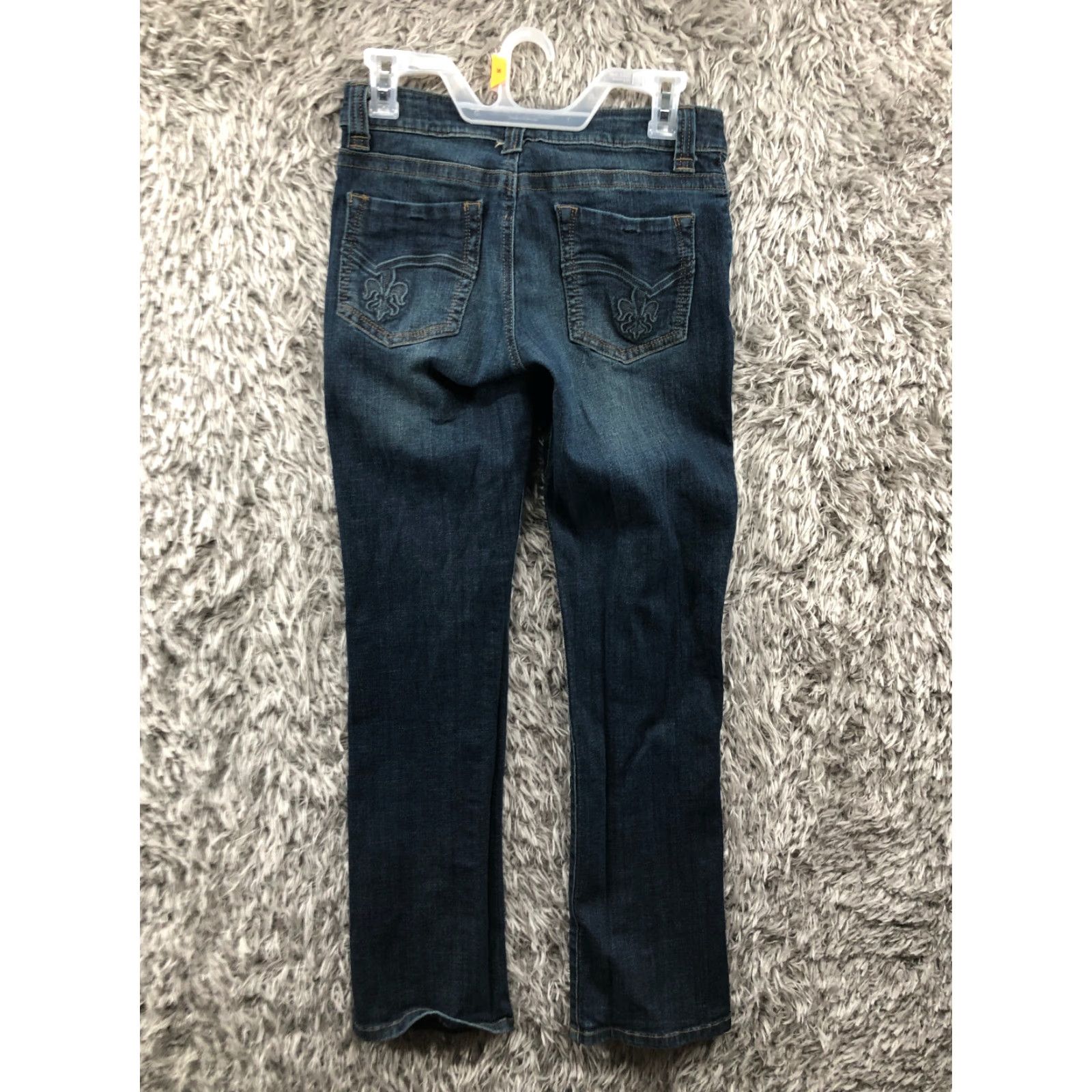 Lee Lee Jeans Slender Secret Way Mid Rise 28W 30in Inseam Dark Blue Denim Womens 6 Regular Straight 5-Pocket Size 28" / US 6 / IT 42 - 5 Thumbnail