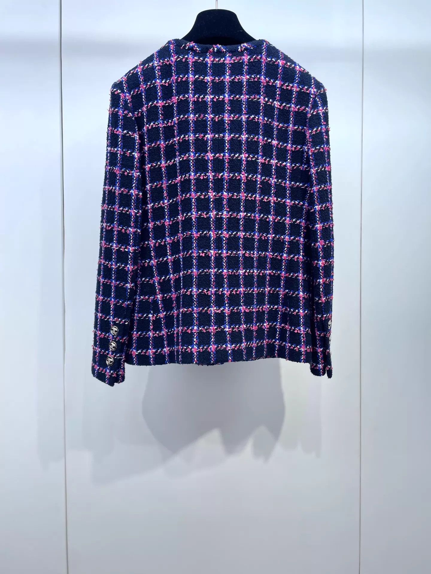 Chanel Chanel 24P Check Tweed Jacket 34FR 99 New w/ Tags Size XS / US 0-2 / IT 36-38 - 2 Thumbnail