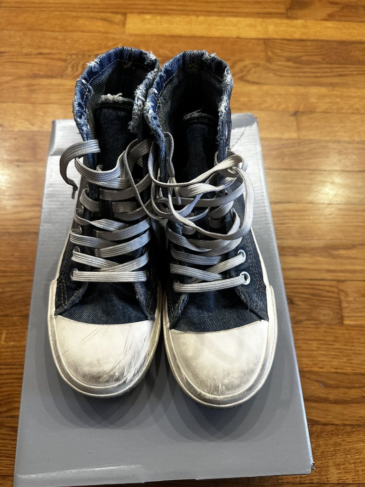 Balenciaga Balenciaga Paris High top 90’s Denim Size US 6 / EU 39 - 6 Thumbnail