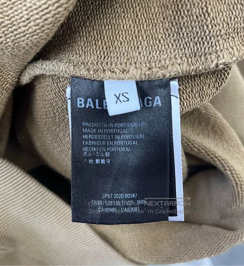 Balenciaga Balenciaga Ear of wheat logo letter print hooded solid col Size US XS / EU 42 / 0 - 4 Thumbnail