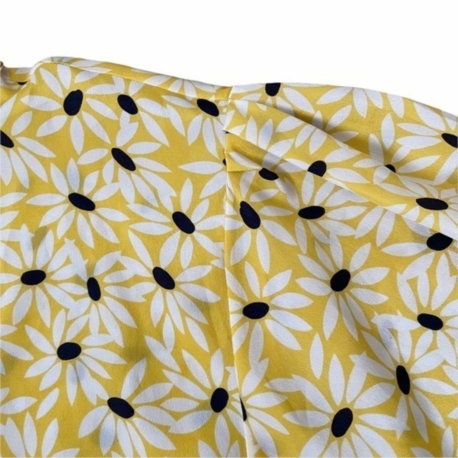 Jaeger × Vintage Vintage Jaeger London Yellow Floral 2-Piece Dress Size S / US 4 / IT 40 - 7 Thumbnail